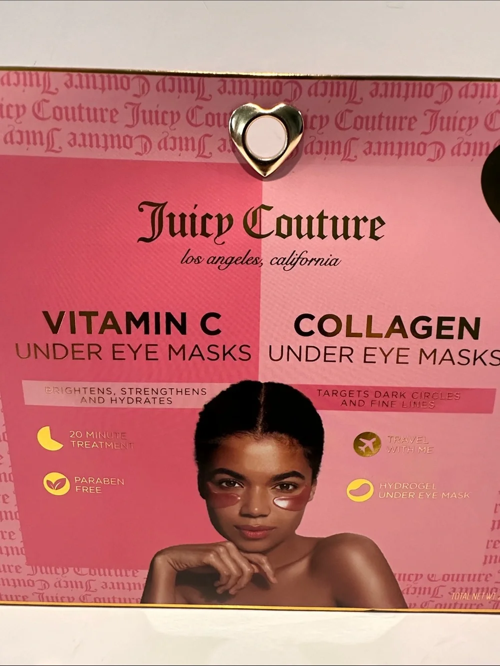 Juicy Couture Vitamin C and Collagen Undeteye Masks.  20 minutes treatment.